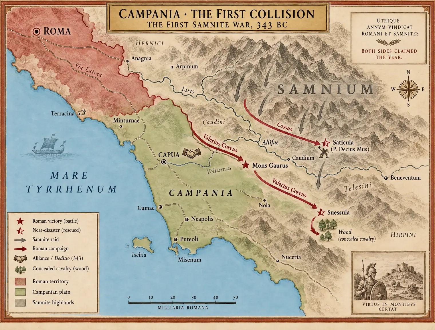 THE FIRST SAMNITE WAR, 343 BC
