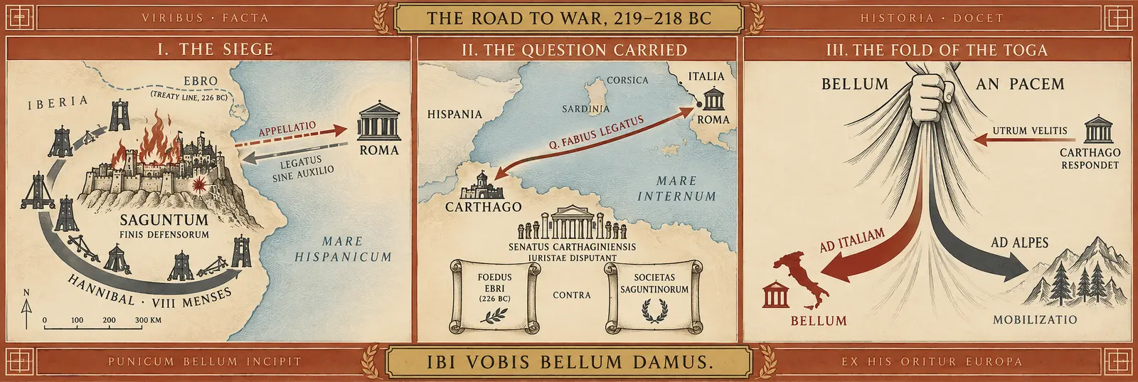 THE ROAD TO WAR, 219–218 BC