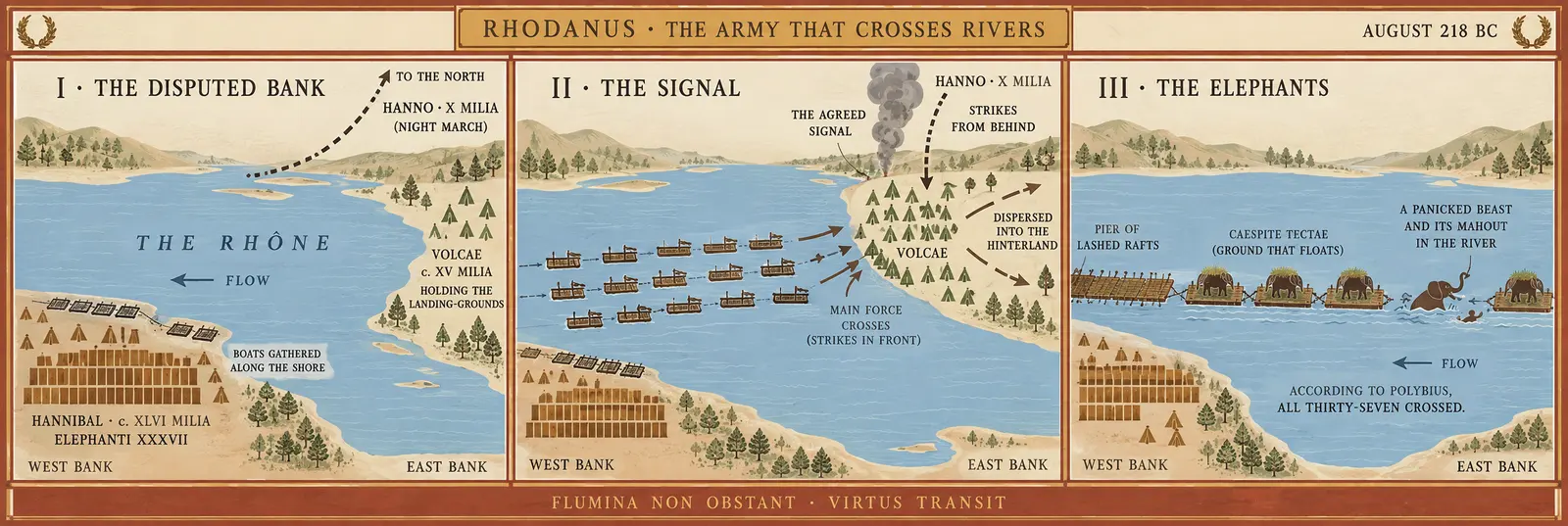 THE RHÔNE, AUGUST 218 BC