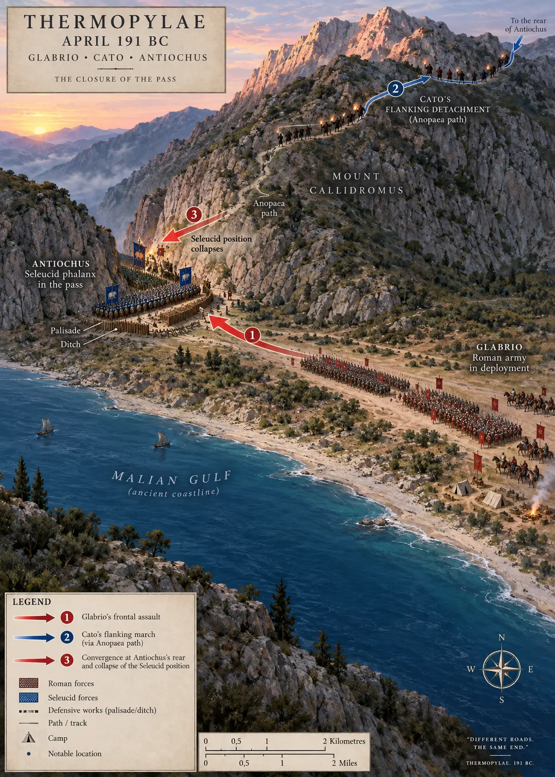 The engagement at Thermopylae, April 191 BC