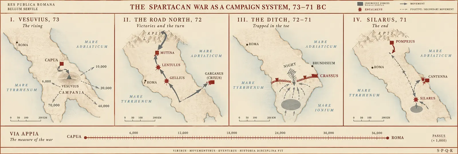 THE SPARTACAN WAR AS A CAMPAIGN SYSTEM, 73–71 BC