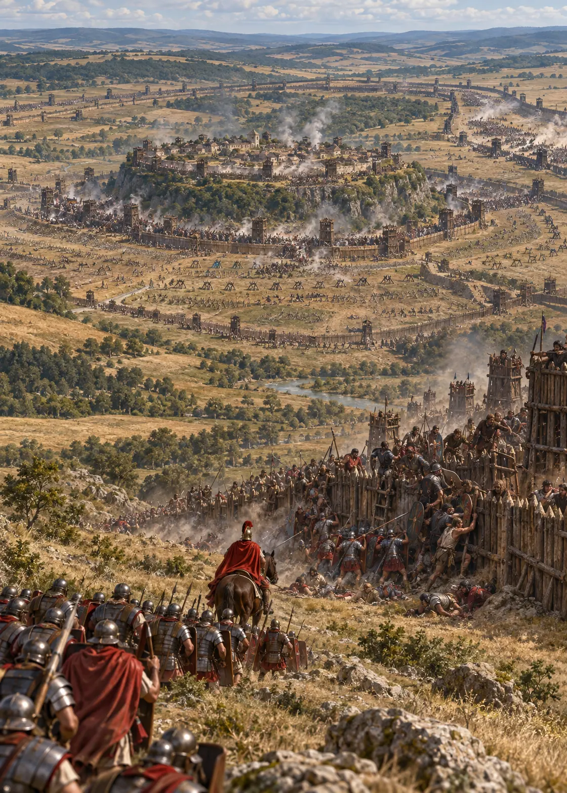 Alesia, the third day, 52 BC — the double world