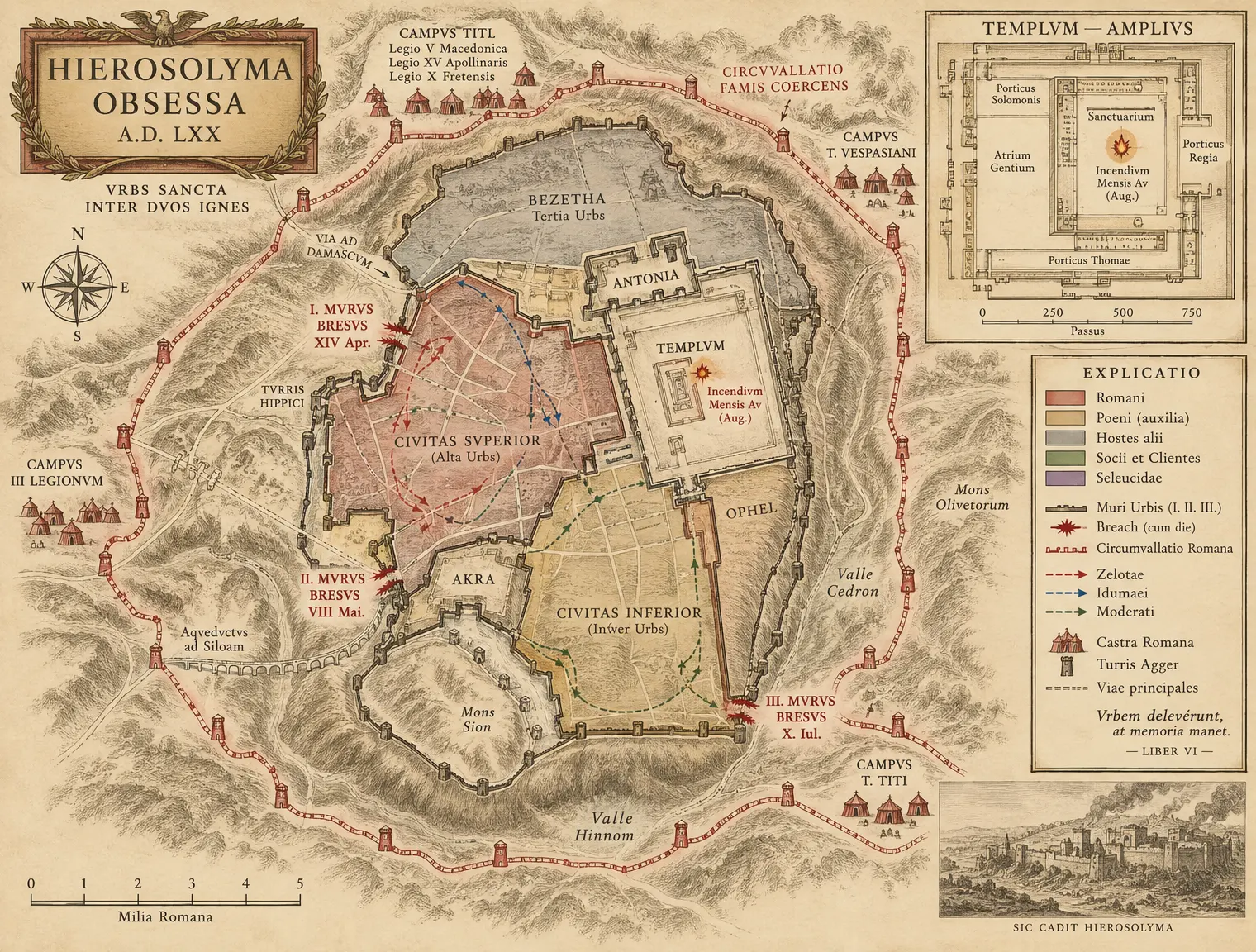 HIEROSOLYMA 70 — The Siege Plan
