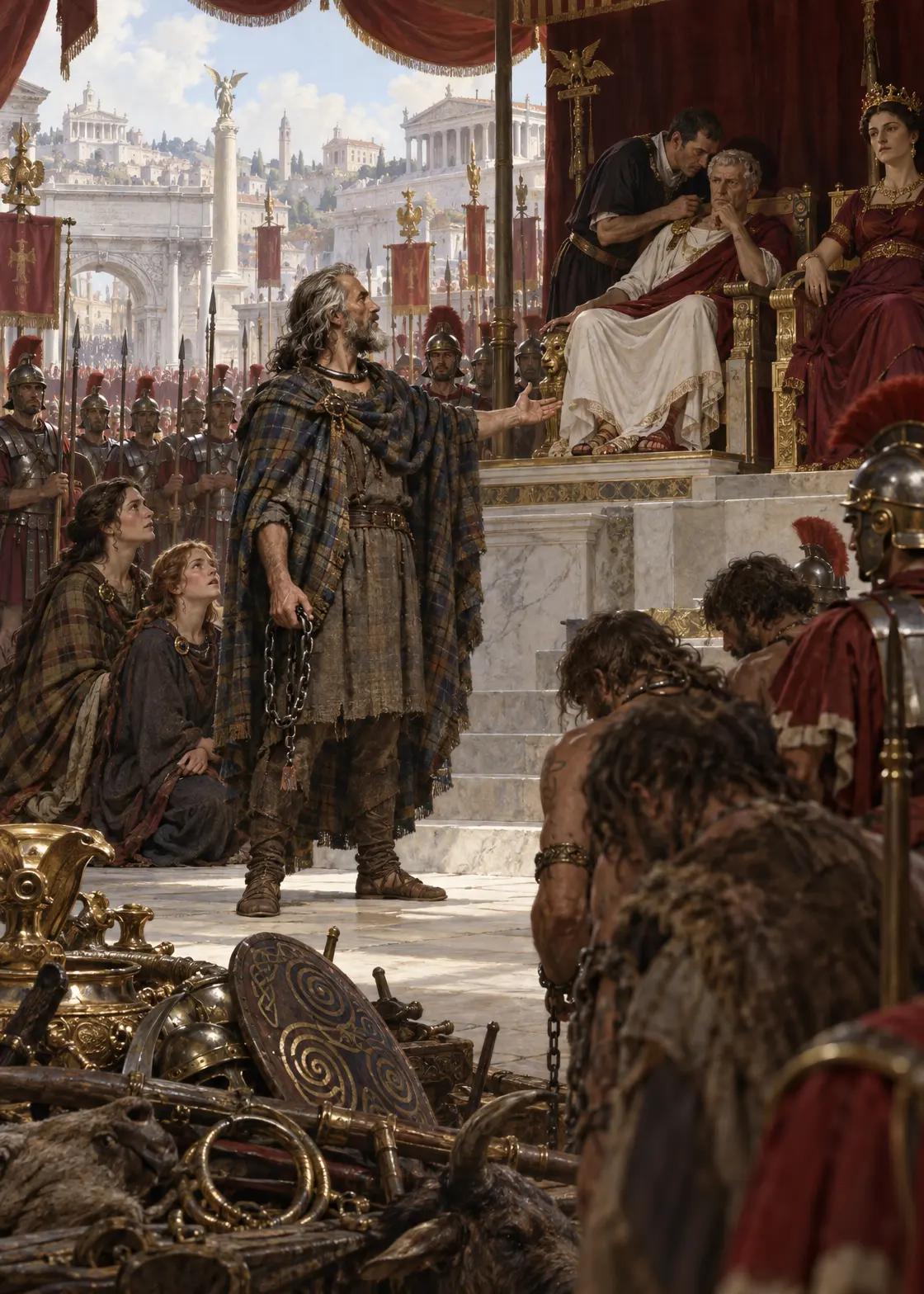 Caratacus before Claudius, Rome, AD 51