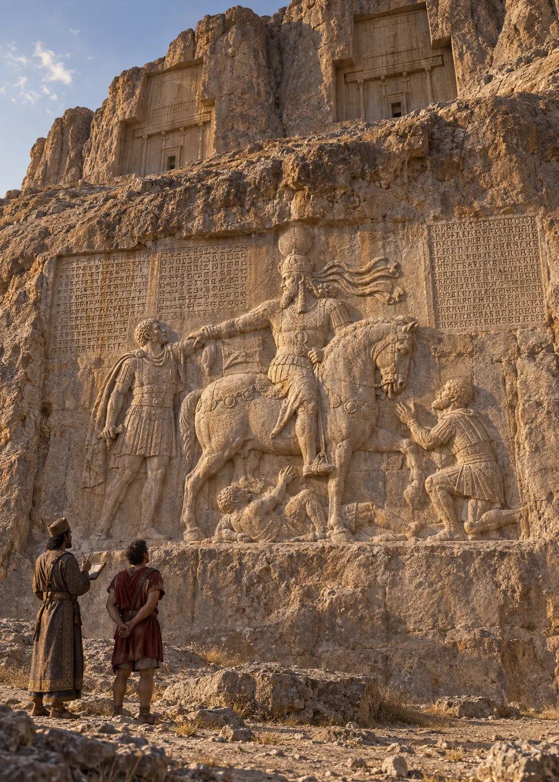 Naqsh-e Rustam — the relief of Shapur, c. 262