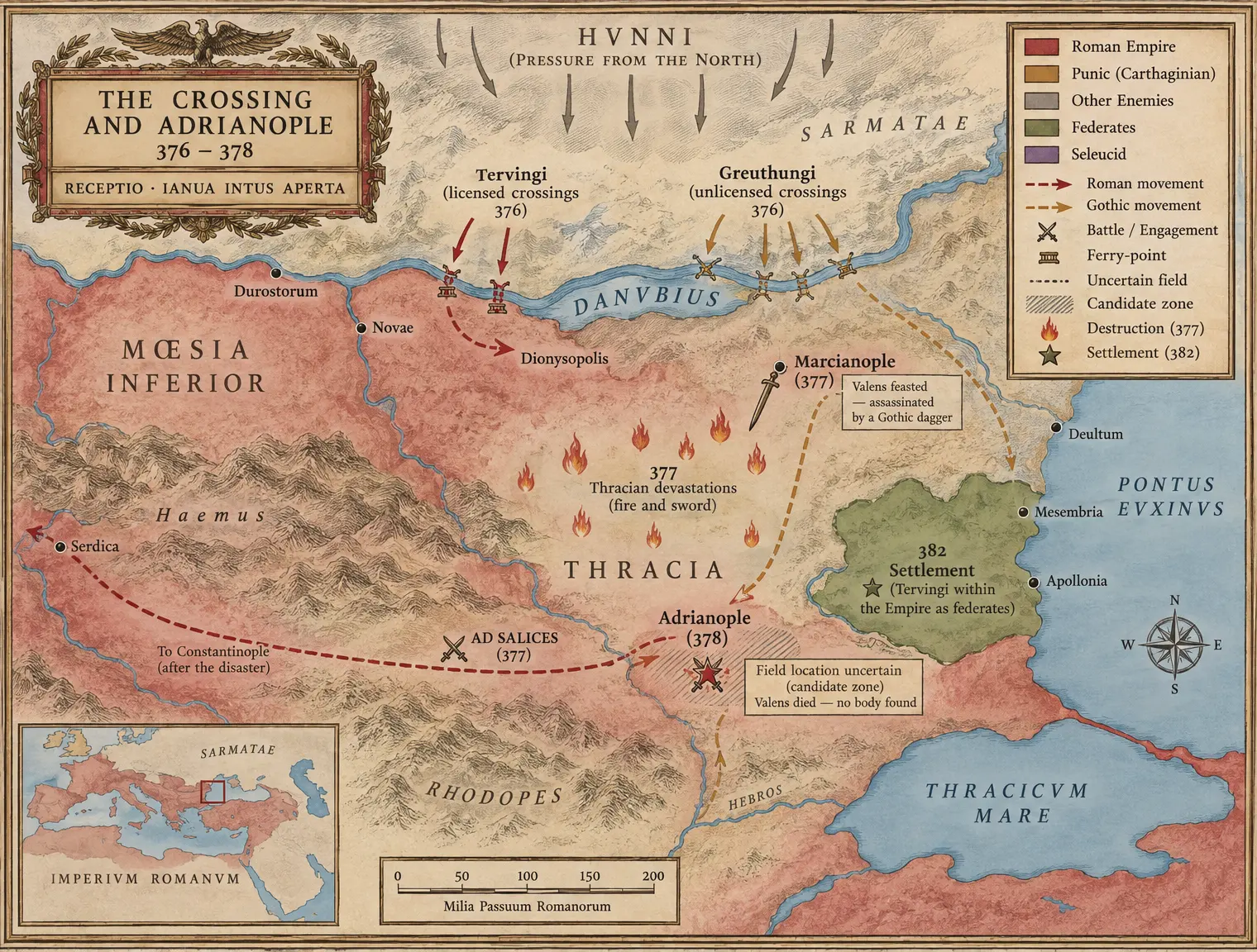 THE CROSSING AND ADRIANOPLE 376–378